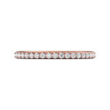 Sugarock Micropave 14K Rose Gold Wedding Band DEF VVS-VS