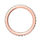 Sugarock Micropave 14K Rose Gold Wedding Band DEF VVS-VS