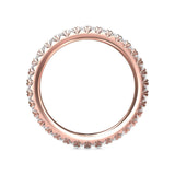 Sugarock Micropave 14K Rose Gold Wedding Band DEF VVS-VS