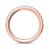 Sugarock Micropave 14K Rose Gold Wedding Band DEF VVS-VS