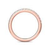 Sugarock Micropave 14K Rose Gold Wedding Band DEF VVS-VS