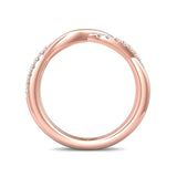 Sugarock Micropave 14K Rose Gold Wedding Band DEF VVS-VS