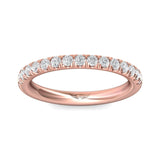 Sugarock Micropave 14K Rose Gold Wedding Band DEF VVS-VS