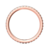 Sugarock Micropave 14K Rose Gold Wedding Band DEF VVS-VS
