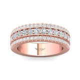 Sugarock Micropave 14K Rose Gold Wedding Band DEF VVS-VS