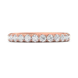 Sugarock Micropave 14K Rose Gold Wedding Band DEF VVS-VS