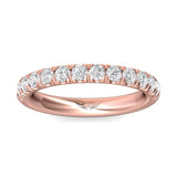 Sugarock Micropave 14K Rose Gold Wedding Band DEF VVS-VS