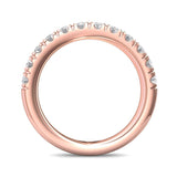 Sugarock Micropave 14K Rose Gold Wedding Band DEF VVS-VS