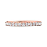 Sugarock Micropave 14K Rose Gold Wedding Band DEF VVS-VS