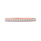 Sugarock Micropave 14K Rose Gold Wedding Band DEF VVS-VS