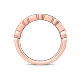 Sugarock Classic Diamond Bands 14K Rose Gold Anniversary Band DEF VVS-VS