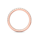 Sugarock Micropave 14K Rose Gold Wedding Band DEF VVS-VS