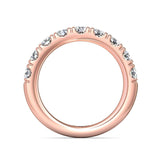 Sugarock Micropave 14K Rose Gold Wedding Band DEF VVS-VS