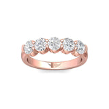 Sugarock Classic Diamond Bands 14K Rose Gold Anniversary Band DEF VVS-VS
