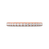 Sugarock Micropave 14K Rose Gold Wedding Band DEF VVS-VS