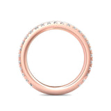 Sugarock Micropave 14K Rose Gold Wedding Band DEF VVS-VS