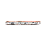 Sugarock Channel/Shared Prong 14K Rose Gold Wedding Band DEF VVS-VS