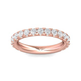 Sugarock Micropave 14K Rose Gold Wedding Band DEF VVS-VS