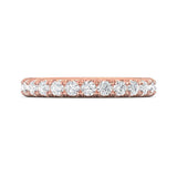Sugarock Micropave 14K Rose Gold Wedding Band DEF VVS-VS