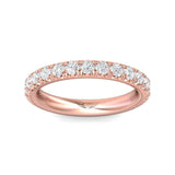 Sugarock Micropave 14K Rose Gold Wedding Band DEF VVS-VS
