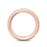 Sugarock Micropave 14K Rose Gold Wedding Band DEF VVS-VS