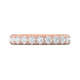 Sugarock Micropave 14K Rose Gold Wedding Band DEF VVS-VS