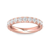 Sugarock Micropave 14K Rose Gold Wedding Band DEF VVS-VS