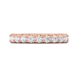 Sugarock Micropave 14K Rose Gold Wedding Band DEF VVS-VS