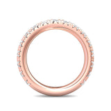 Sugarock Micropave 14K Rose Gold Wedding Band DEF VVS-VS
