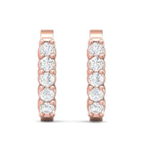 Sugarock Classic Diamond Earrings 14K Rose Gold Earring DEF VVS-VS