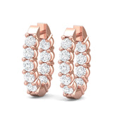 Sugarock Classic Diamond Earrings 14K Rose Gold Earring DEF VVS-VS