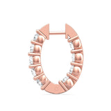 Sugarock Classic Diamond Earrings 14K Rose Gold Earring DEF VVS-VS