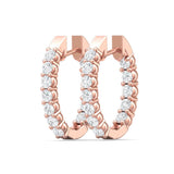 Sugarock Classic Diamond Earrings 14K Rose Gold Earring DEF VVS-VS