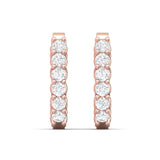 Sugarock Classic Diamond Earrings 14K Rose Gold Earring DEF VVS-VS