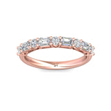 Sugarock Classic Diamond Bands 14K Rose Gold Anniversary Band DEF VVS-VS