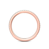 Sugarock Micropave 14K Rose Gold Wedding Band DEF VVS-VS