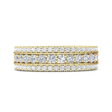 Sugarock Micropave 18K Yellow Gold Wedding Band DEF VVS-VS