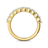 Sugarock Channel/Shared Prong 18K Yellow Gold Wedding Band DEF VVS-VS