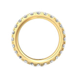 Sugarock Micropave 18K Yellow Gold Wedding Band DEF VVS-VS