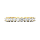 Sugarock Channel/Shared Prong 18K Yellow Gold Wedding Band DEF VVS-VS