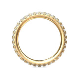 Sugarock Micropave 18K Yellow Gold Wedding Band DEF VVS-VS