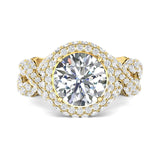 Sugarock Encore 18K Yellow Gold Engagement Ring DEF VVS-VS