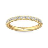 Sugarock Micropave 18K Yellow Gold Wedding Band DEF VVS-VS