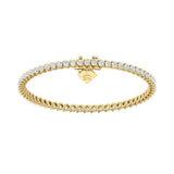 Sugarock Classic Diamond Bracelets 18K Yellow Gold Bracelet DEF VVS-VS