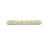 Sugarock Channel/Shared Prong 18K Yellow Gold Wedding Band DEF VVS-VS