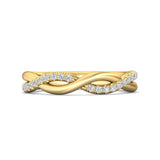 Sugarock Micropave 18K Yellow Gold Wedding Band DEF VVS-VS
