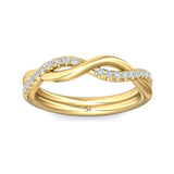 Sugarock Micropave 18K Yellow Gold Wedding Band DEF VVS-VS