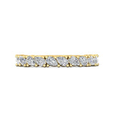 Sugarock Channel/Shared Prong 18K Yellow Gold Wedding Band DEF VVS-VS