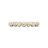 Sugarock Channel/Shared Prong 18K Yellow Gold Wedding Band DEF VVS-VS