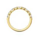 Sugarock Channel/Shared Prong 18K Yellow Gold Wedding Band DEF VVS-VS